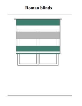 Roman blinds 